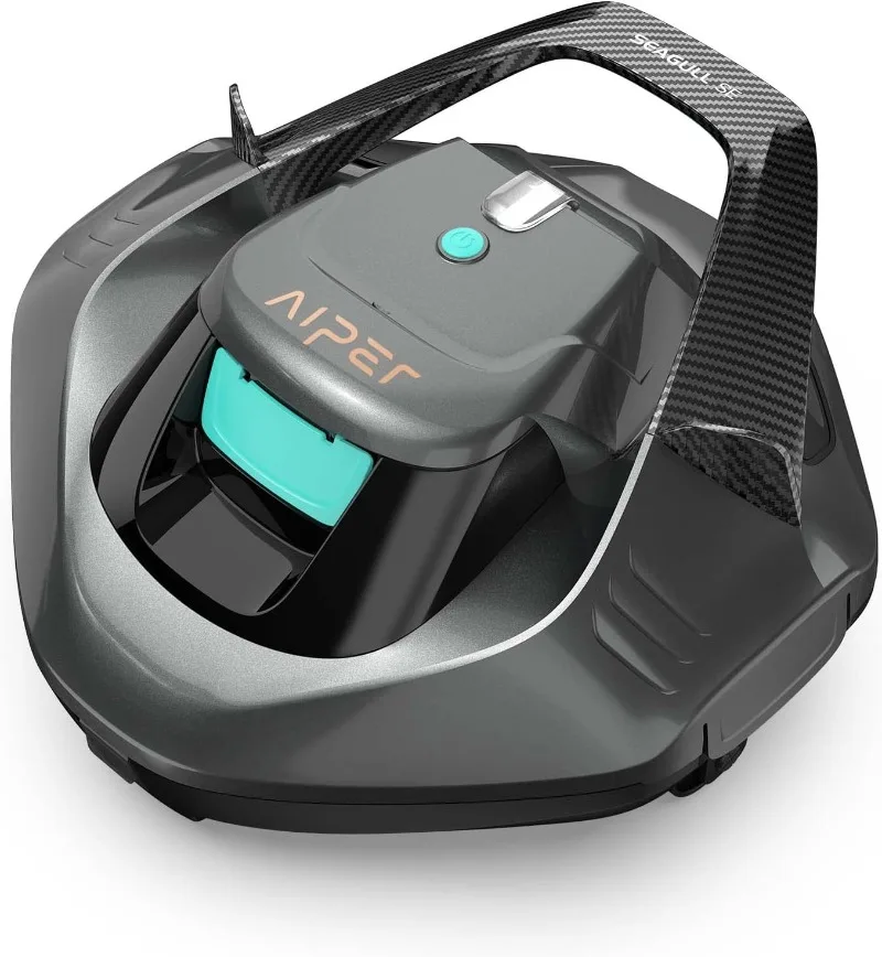 AIPER Cordless Robotic Pool Cleaner, Pool Vacuum with Dual-Drive Motors, Self-Parking Technology, for Flat Pools up to 40 Feet