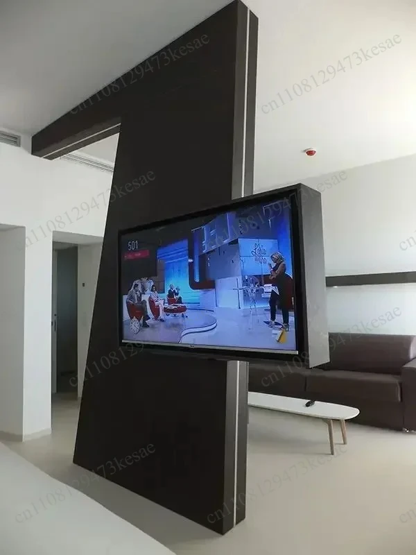 Full Motion TV Wall Mount 360 Degree Swivel Bracket Heavy Duty Metal LCD LED TV Stand with Bubble Level for Home
