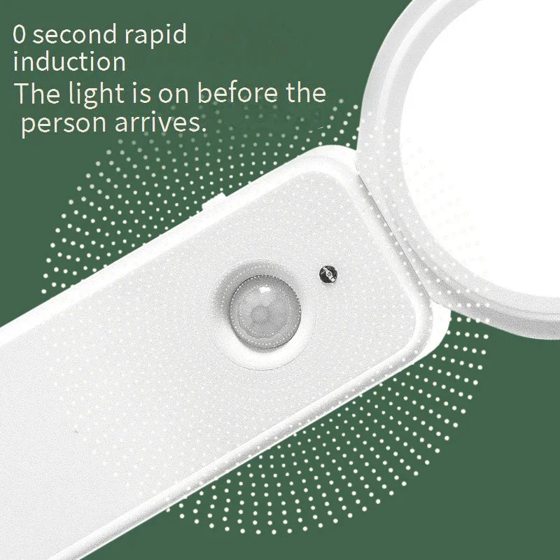 LED Human Body Sensor Night Light USB Rechargeable Reading Light Bedroom Bedside Night Light Cabinet Stair Sensor Hallway Lamp