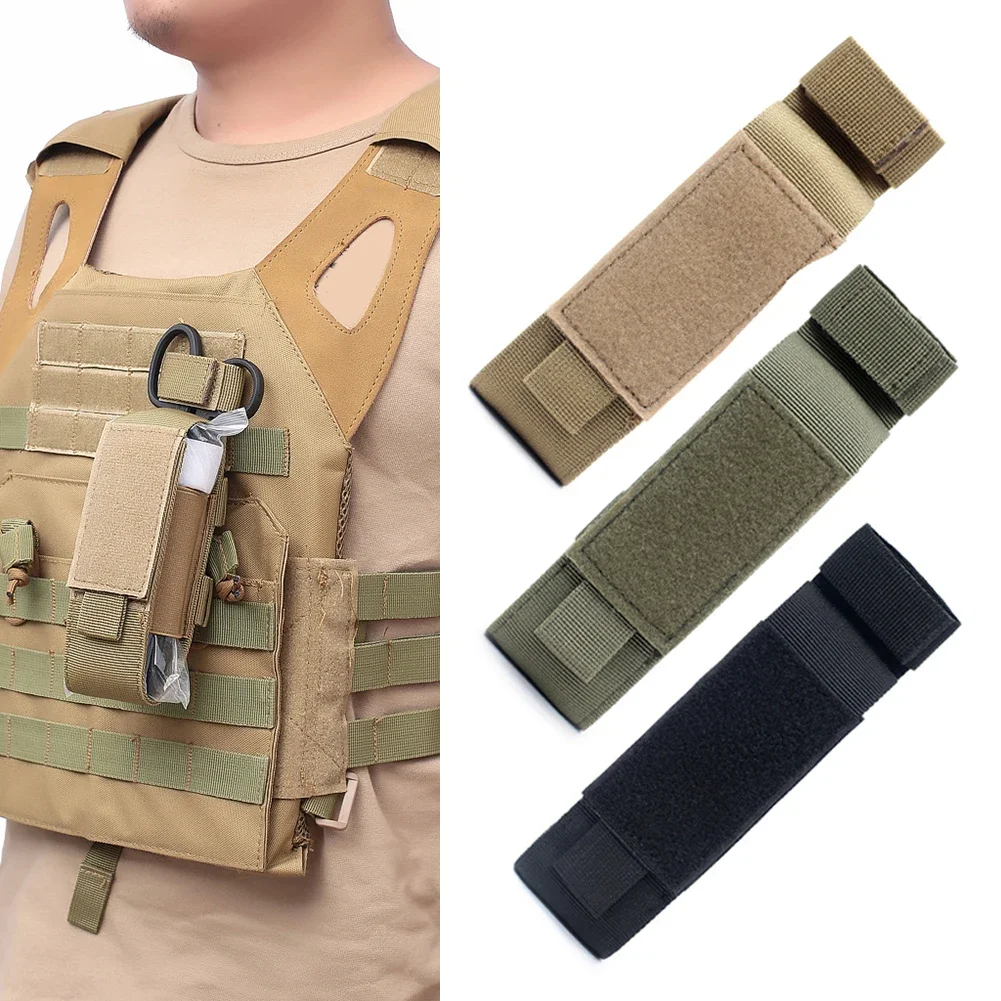 MOLLE Nylon Tourniquet Pouch - Trauma Shears Holder - EDC Belt Flashlight Holster - Medical Scissor Storage Bag