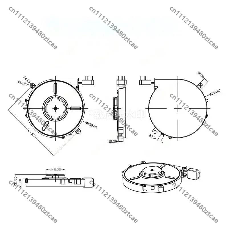 Automatic Retractable Self-Locking Cable Reel Portable Extension Cord Reel for Home Appliance Air Conditioner