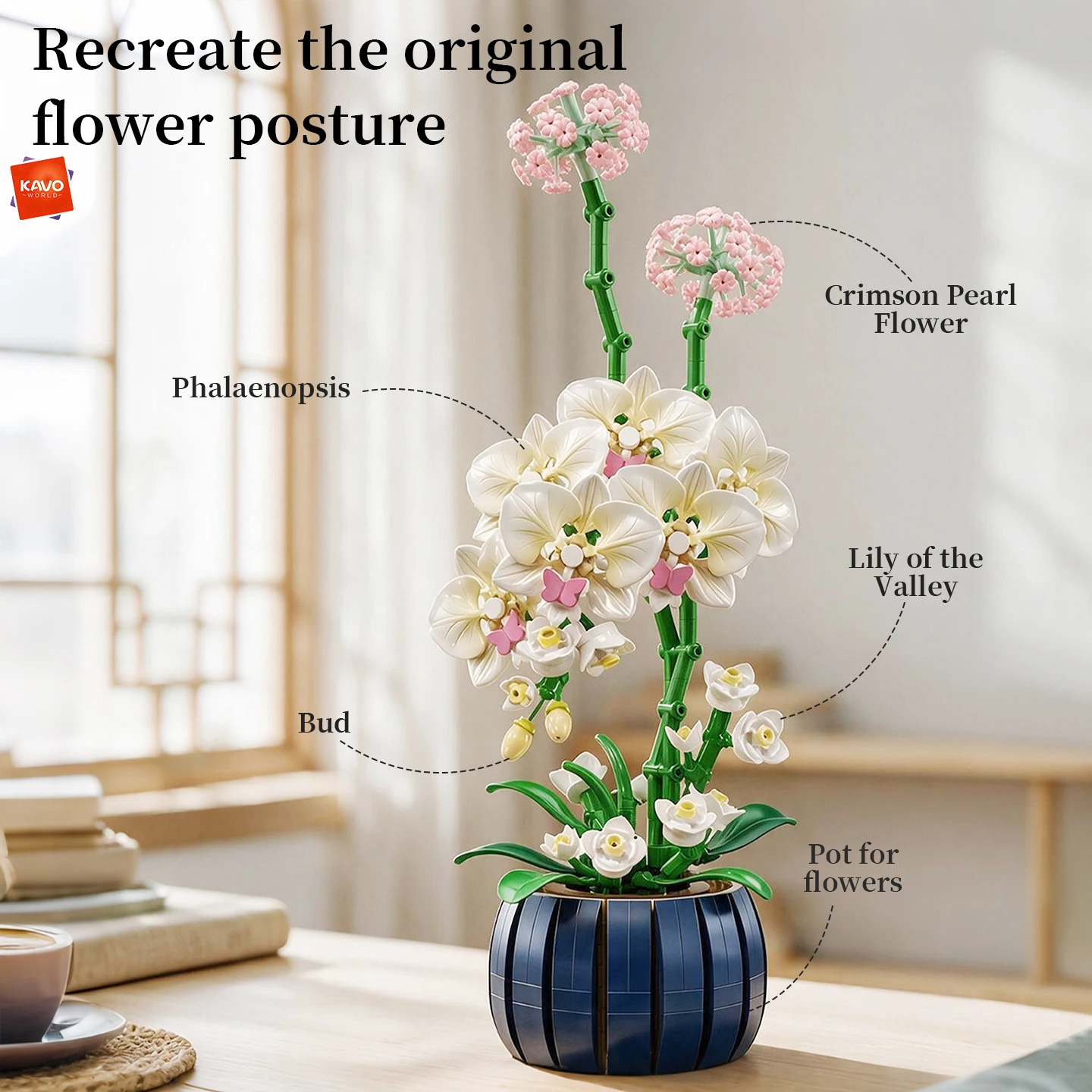 KAVOWORLD 683PCS Adjustable Fl - Orchid Kids Education 评论和价格