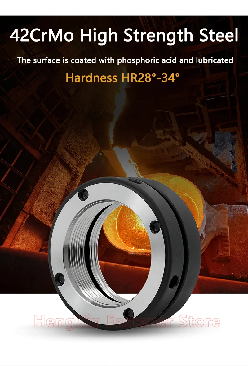 1PCS M16-M115 K-type Axial Precision Locking Nut Round Anti-loosening Self-locking Nut Machine Tool Ball Screw Bearing Locknut