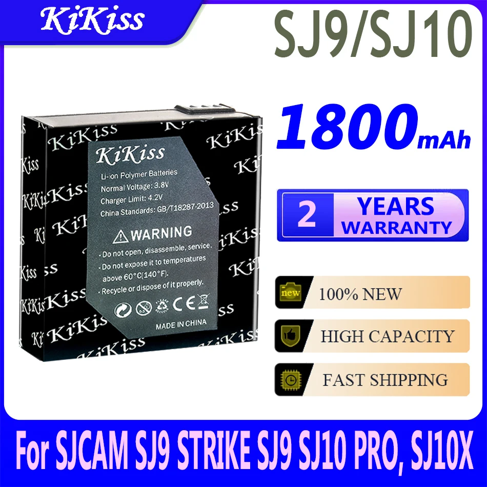 

Аккумулятор KiKiss SJ4000 SJ5000 SJ5000X M10 M20 SJ7 SJ8 SJ9 SJ10 для экшн-камеры SJCAM M20 / M20 AIR EN H9 H3 H8 PRO SJ8 PRO