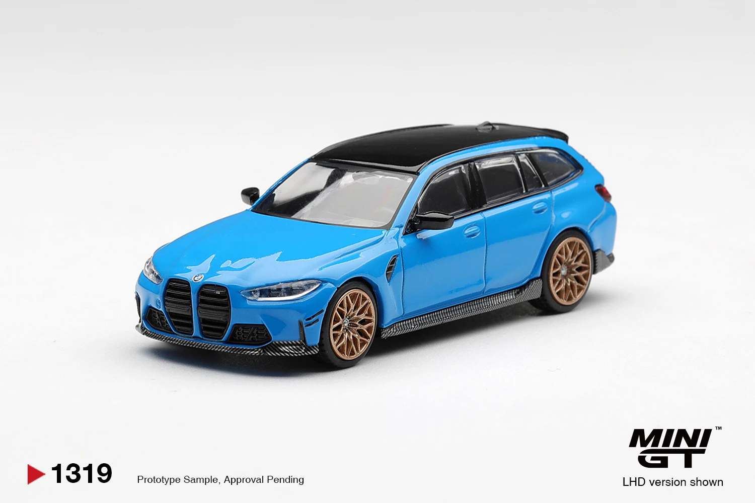 MINIGT 1/64 BMW M3 M Performance Touring Riviera Blue MGT01319-CH Car Alloy  Motor Vehicle Diecast Model Kids Toys Boys