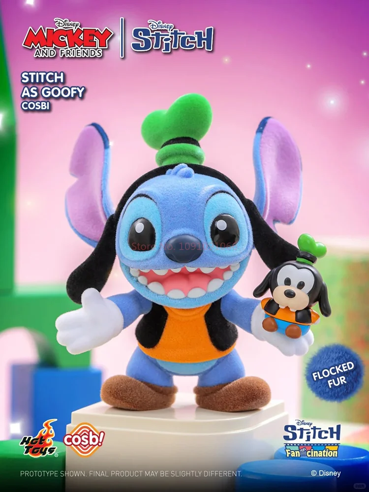 Stitch Fan Cination Series Mickey y Frineds Stitch Cosbi caja ciega llavero Disney Anime juguete para regalo coleccionable