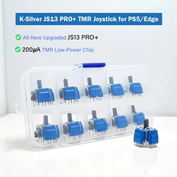 10pcs K-SILVER JS13 PRO+ TMR Electromagnetic Joystick for PS5 Game Console Replacement Parts 3D Analog ThumbStick