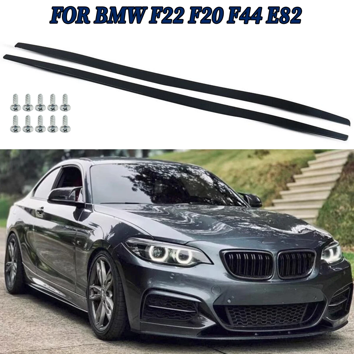 

Удлинительная панель боковых юбок Magickit для BMW E82 Coupe F20 F22 F23 F44, разветвитель бокового бампера, губа 125i 128i 135i 120i