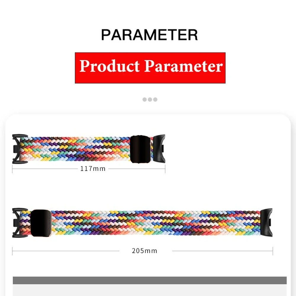 Nylon Braided Loop Strap For Xiaomi Band 9 8 Adjustable Magnetic Buckle Mi band 9 Bracelet Wristband For Mi Band 10 Accessories