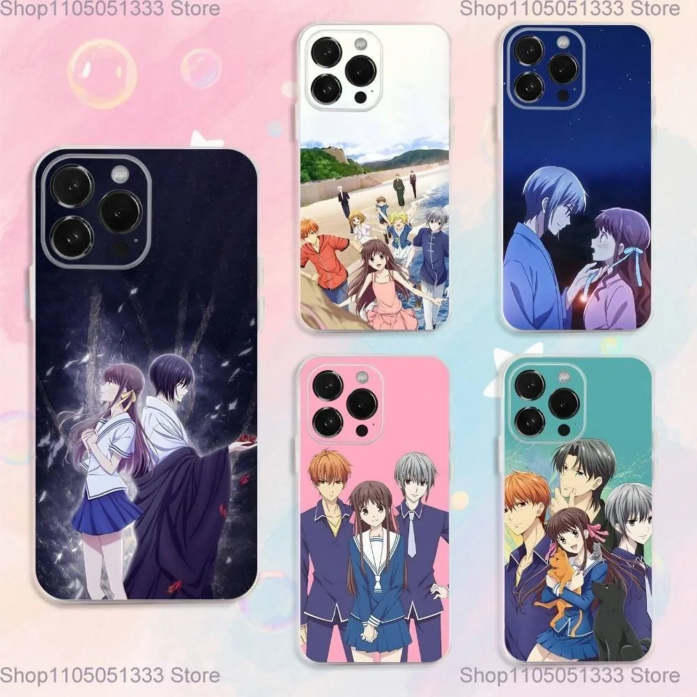 

Anime F-Fruit B-Baskets Phone Case For iPhone 17,16,15,14,13,12,11 Plus,Pro,Max,XR,XS,Plus,E,SE4,Mini Transparent Cover