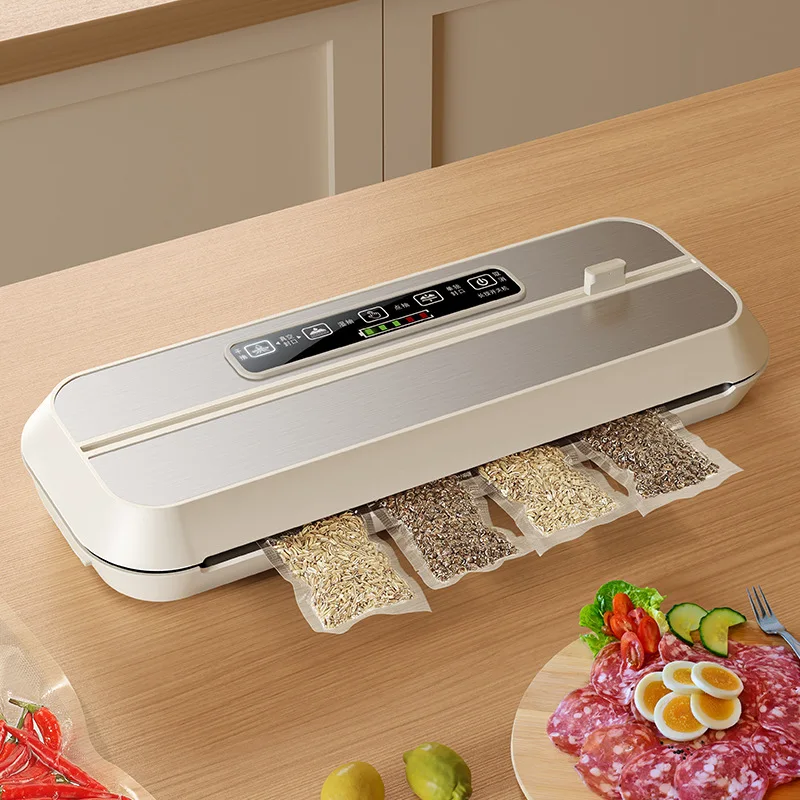 

Electric Home Professional Food Vacuum Sealer Machine Widen Double Pump Thermal Sealing for Preservation with Storage Bags