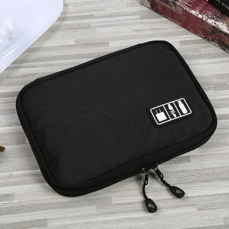 Portable Travel Cable Organizer Storage Bag Electronic Usb Accessories Case Double Layer For Cord Charger Flash Drive SD Card