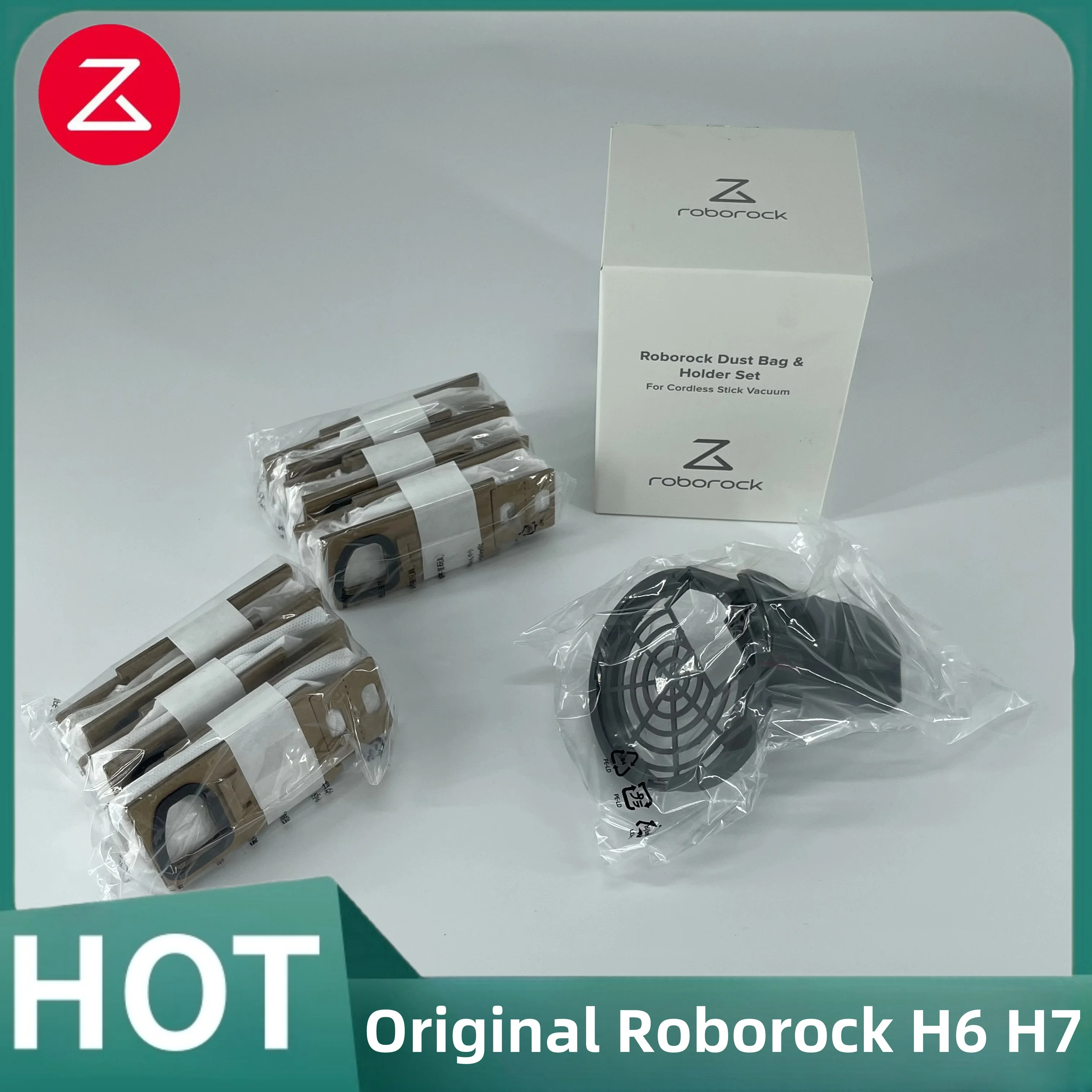 Original Roborock H6 H7 Handheld Vacuum Cleaner Parts Dust Bag & Holder Set Original Accessories