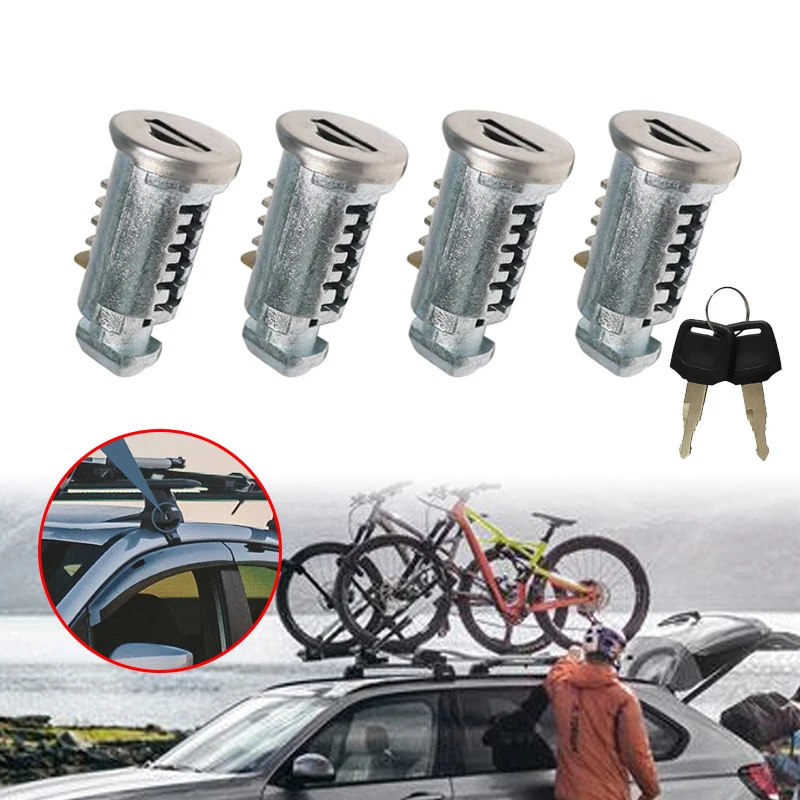 New！Roof Rack Locks & Keys Lock Core Parts Lock Cylinder Kits For Car Rack System Rooftop Luggage Rack Locking Car Accessories