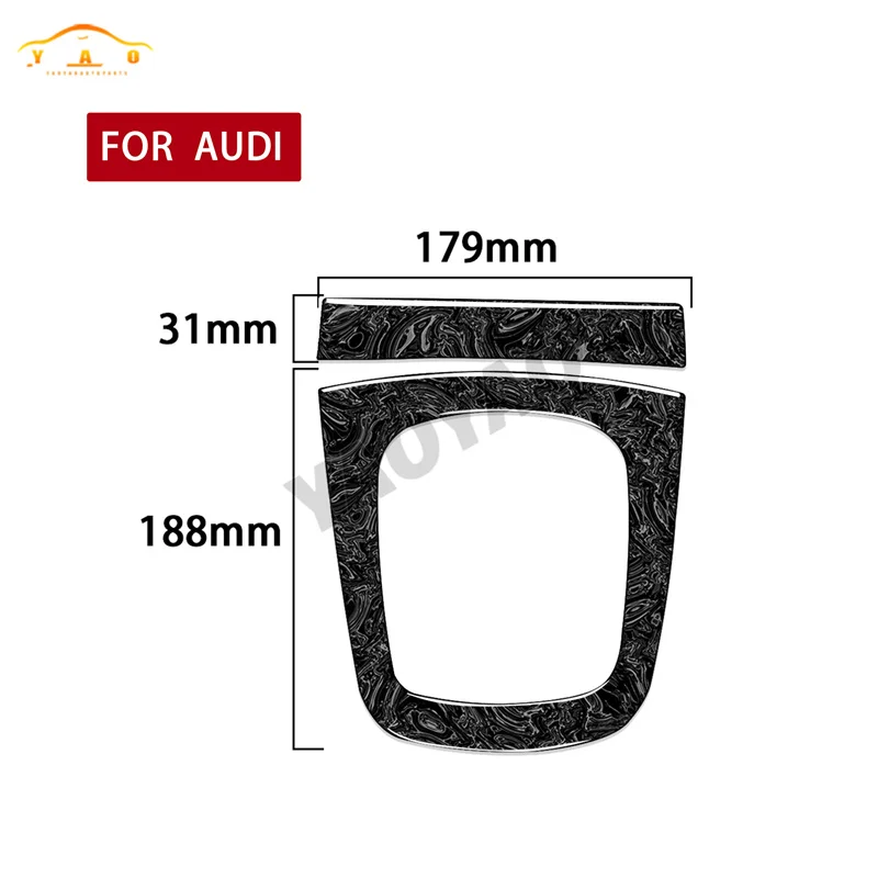 Car Central Control Gear Shift Cup Holder Panel Decoration Cover Sticker For Audi Q3 2013-2018 Car Accessories