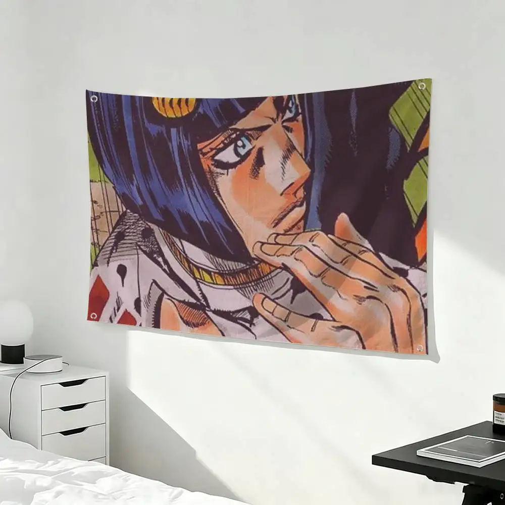 J-JOJOs B-Bruno B-Bucciarati  Flags for Bedrooms Home Decor Items Outdoor Decors Garage Decoration Flaga