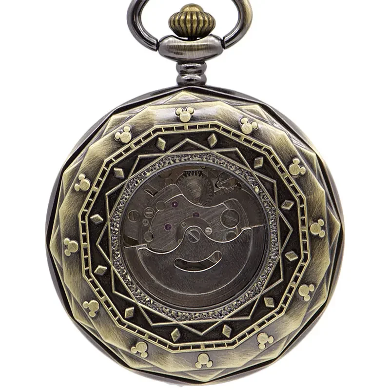 Montre de poche mécanique de luxe de haute qualité, Phase de lune dorée, numéro romain, cadran Tourbillon, chaîne pendentif pour hommes et femmes, PJX1398