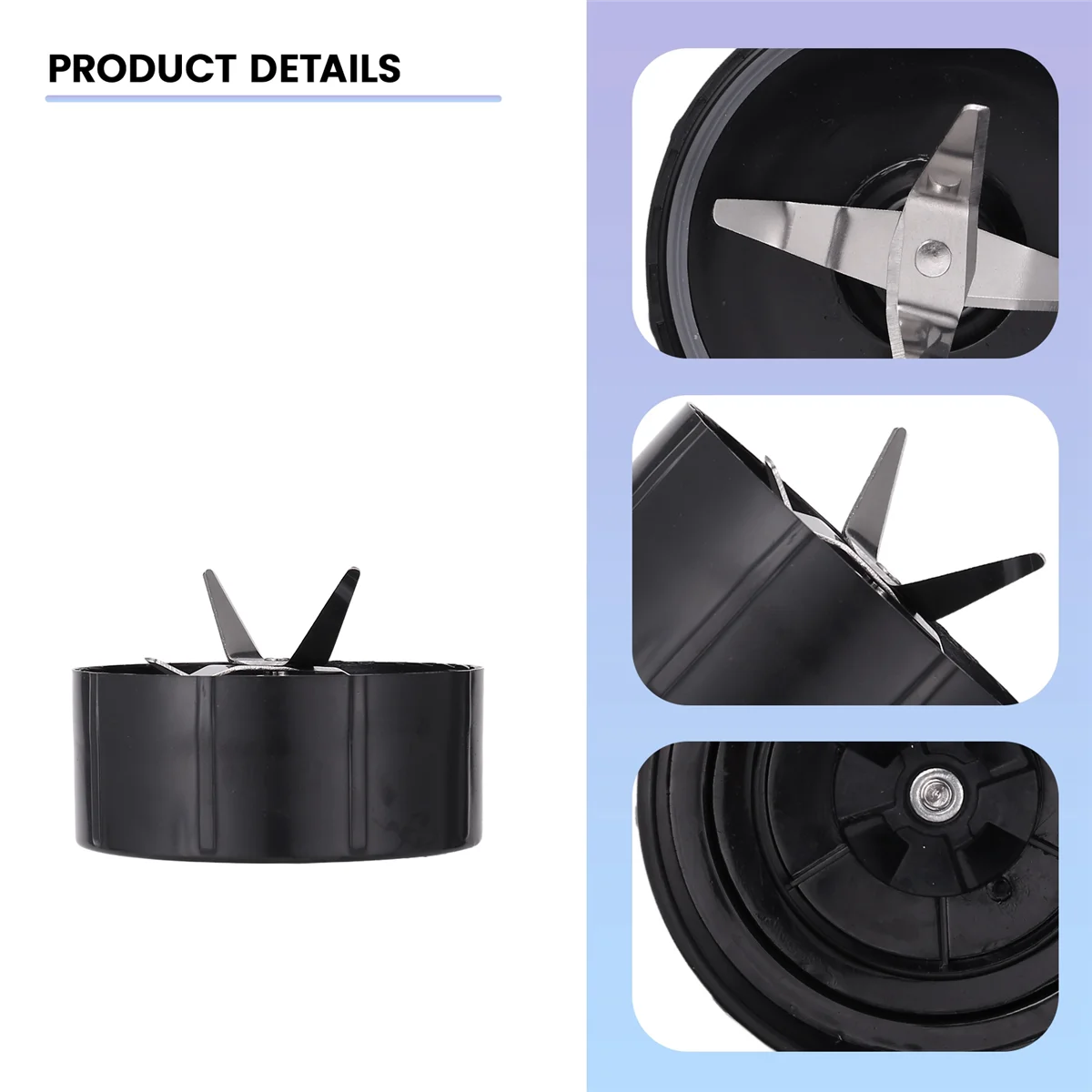 High-end Cross Blade Replacement Part Compatible for Magic-Bullet (250W, MB1001 Series) Blade Stainless Steel Cross Blade Spare