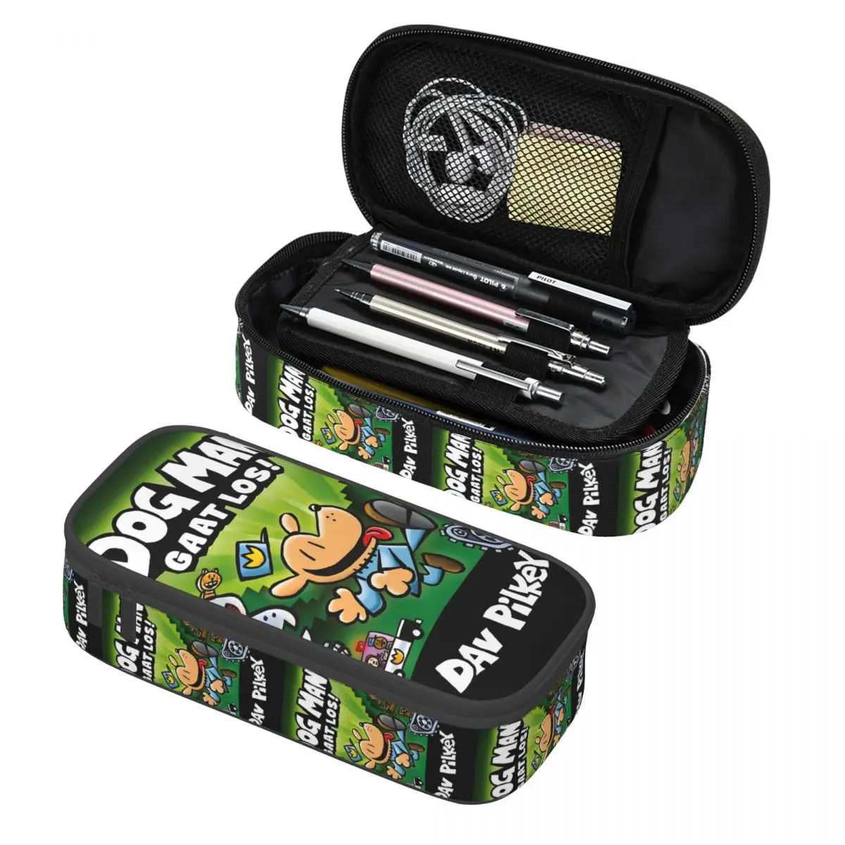 

Custom D-Dogs Pencil Case for Boys Girls Large Storage Adorable Cartoon Movie Pen Bag Box School Supplies