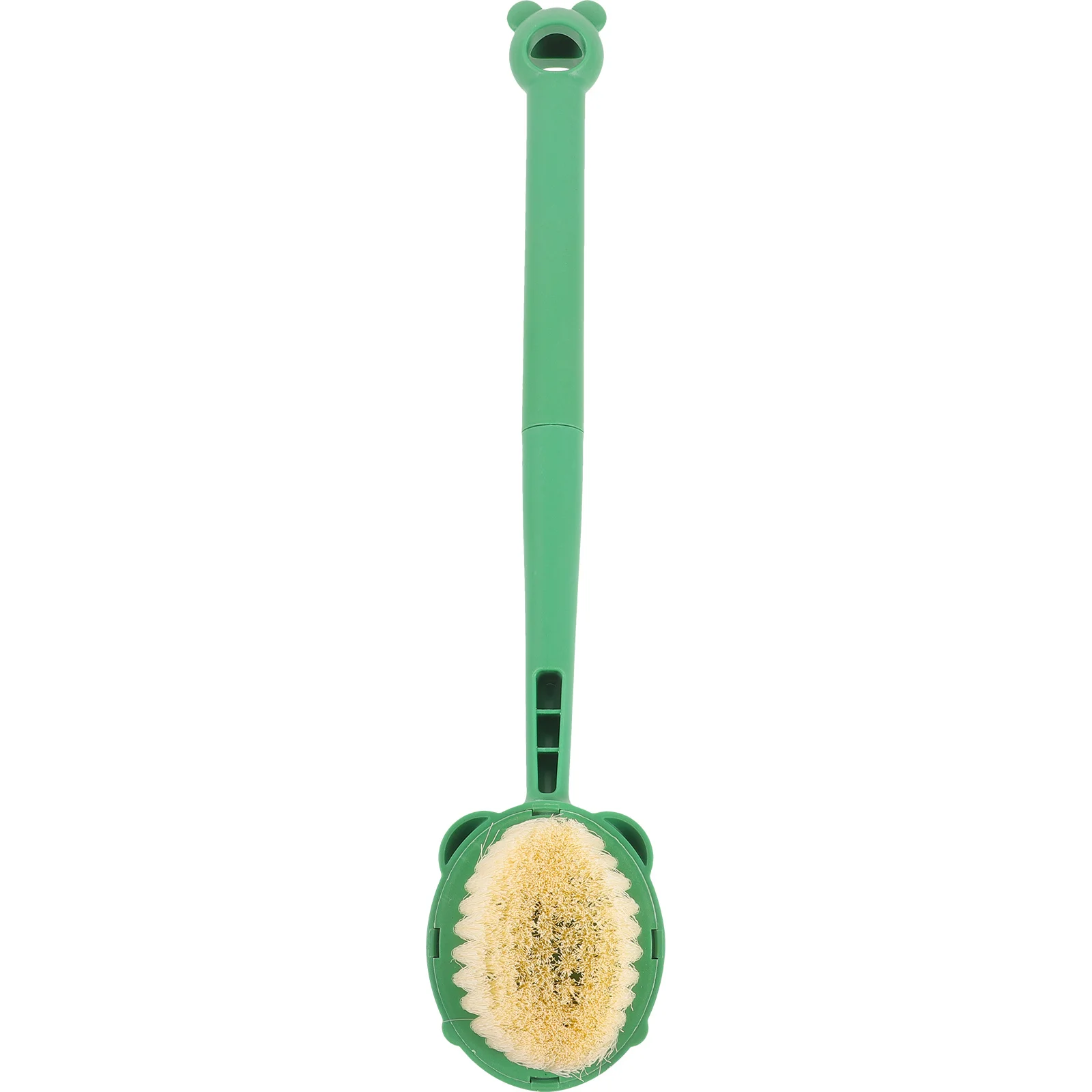 

Soft Bristle Bath Brush Frog Shape Long Handle Body Scrubber Back Exfoliation Shower Cleaning Tool Pp Durable