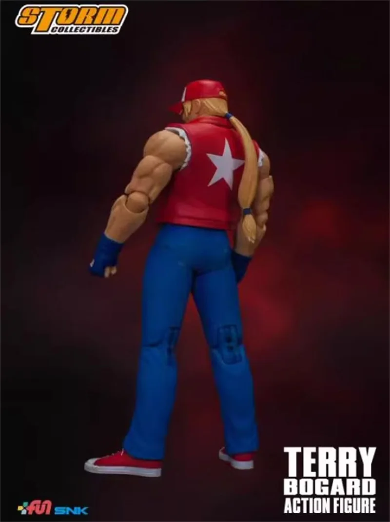 Storm Toys 1/12 TERRY BOGARD First Edition Red/Green Four-headed Carving 6'' Action Figure In Stock