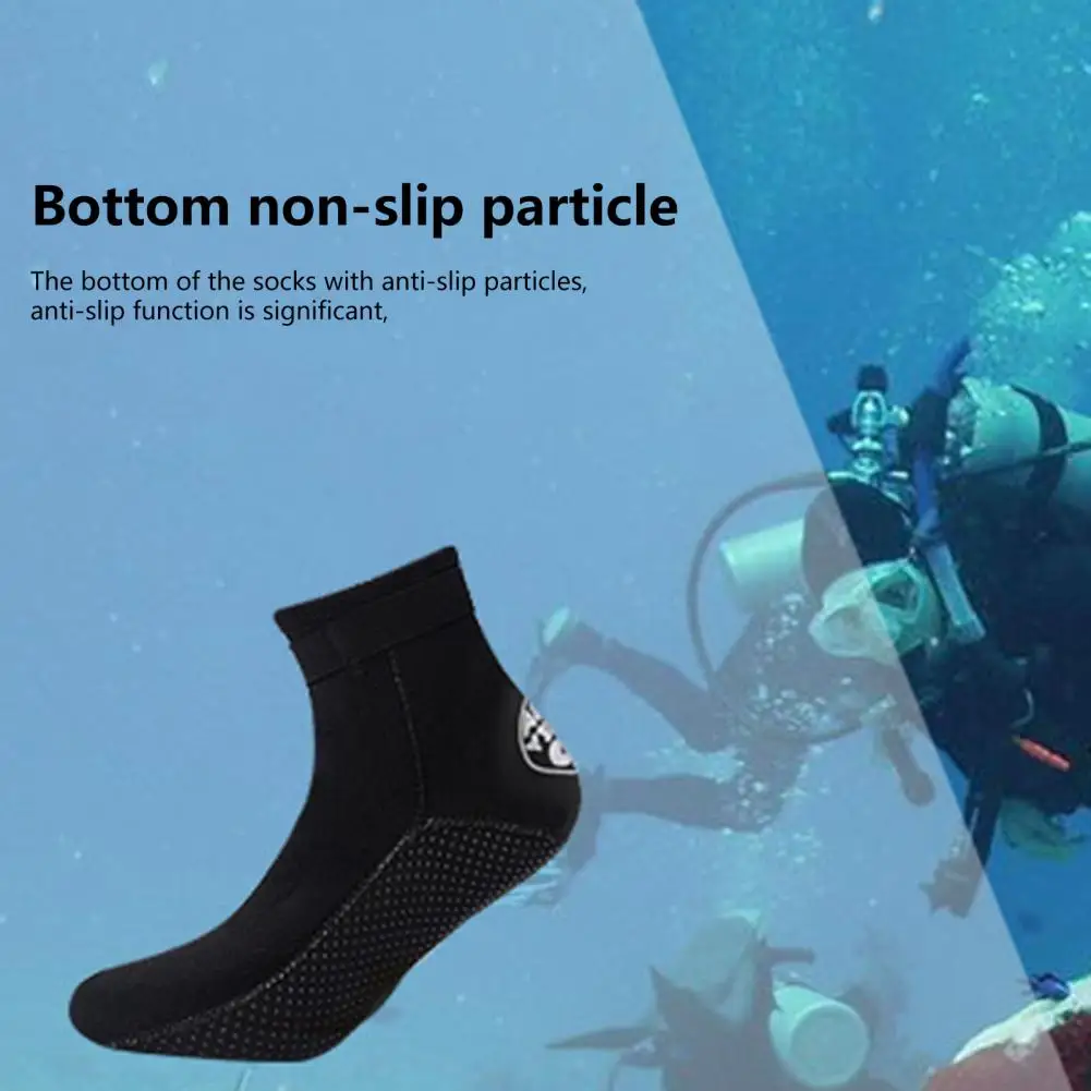 1 Pair Nylon Surfing Socks Anti-slip Breathable Fastener Tape Neoprene Dive Socks for Water Sport