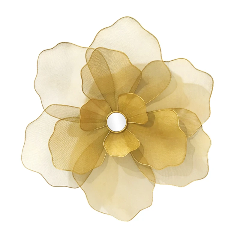 

YY New Chinese Style Light Luxury American Three-Dimensional Flower Wall Decoration Wall Pendant