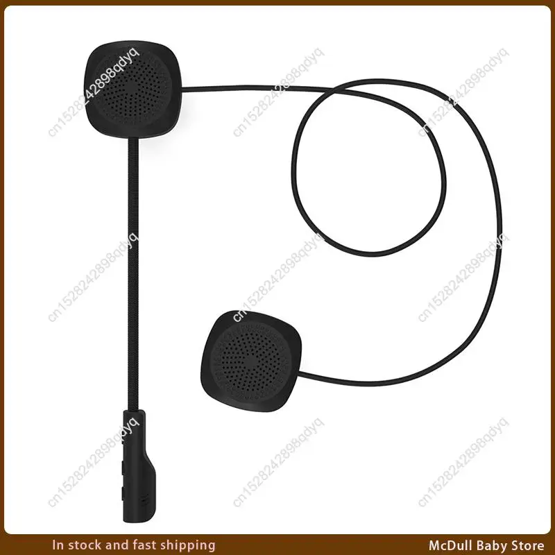ABJA-Auricolare per casco da motociclista Bluetooth 5.0 Musica stereo Batteria a lunga durata Rispondi automatici delle chiamate in arrivo