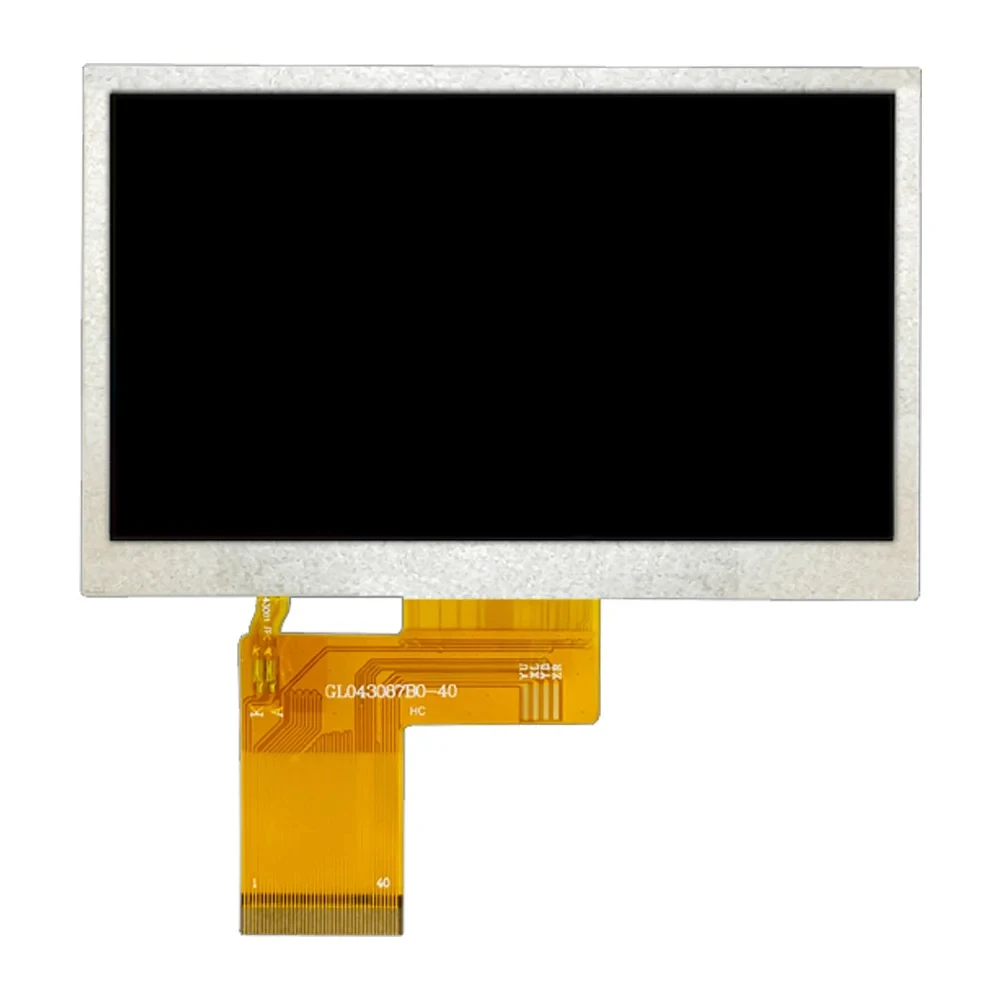 

4.3 Inch TFT LCD Display Screen Module 480*272 HD IPS TN ST7280 Plug-in 40PIN 24-bit RGB Interface 3.3V 500 1000 Luminance