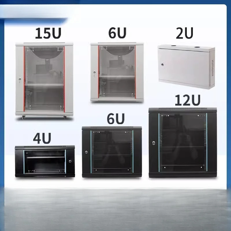 

12U9U4U network cabinet small 2U wall cabinet 15U power amplifier weak current box monitoring equipment control cabinet switch