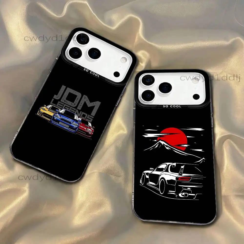 

Sports Drift J-JDM Racing Cars Phone Case For iPhone 17,16,15,14,13,12,11,X,8,7,Pro,Max,Plus,SE4,Air,Mini IMD Gray Hard Matte