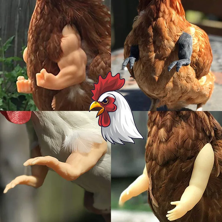 Funny Fighting Chicken Arm Prank Chicken Arm Toy Dinosaur Hand Muscle Pet Cole Duck Arm Chicken Clothes Chicken Halloween Props