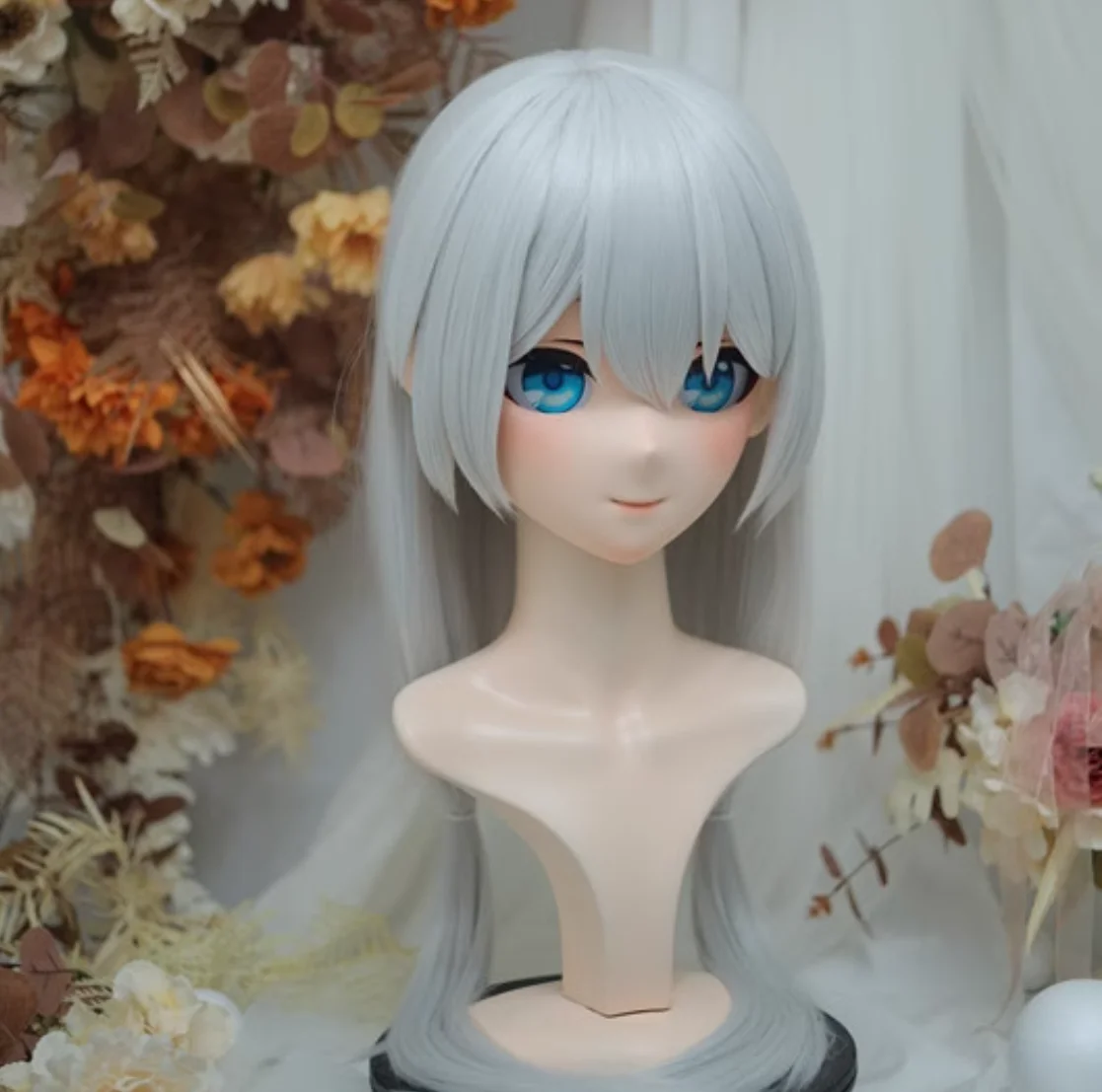 (NFD312-20) personnaliser tête complète avec serrure azole femelle/fille japonais Animego rick Kig Cosplay Kigurumi masque Crossdress beurre