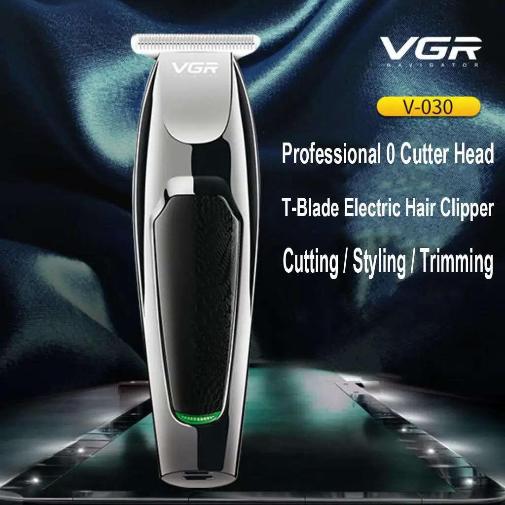 Electric Mens Hair USB Rechargeable Trimmer with Guide Combs