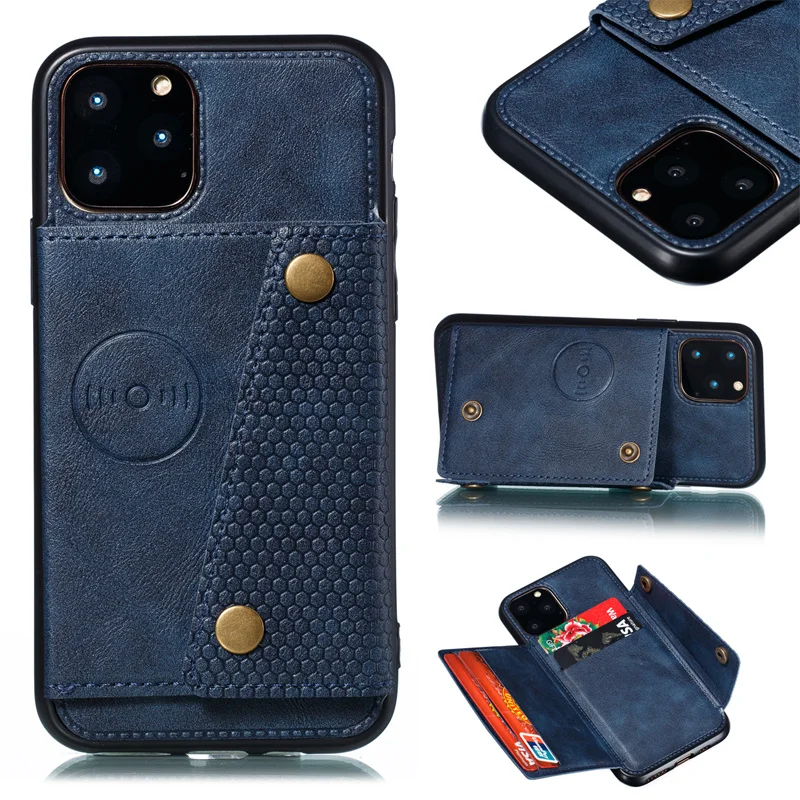 PU Leather Phone Case For iPhone 16 15 13 12 11 14 Pro Max Plus Mini XS Max XR SE 2020 iPhone16 Card Slots Holder Wallet Cover