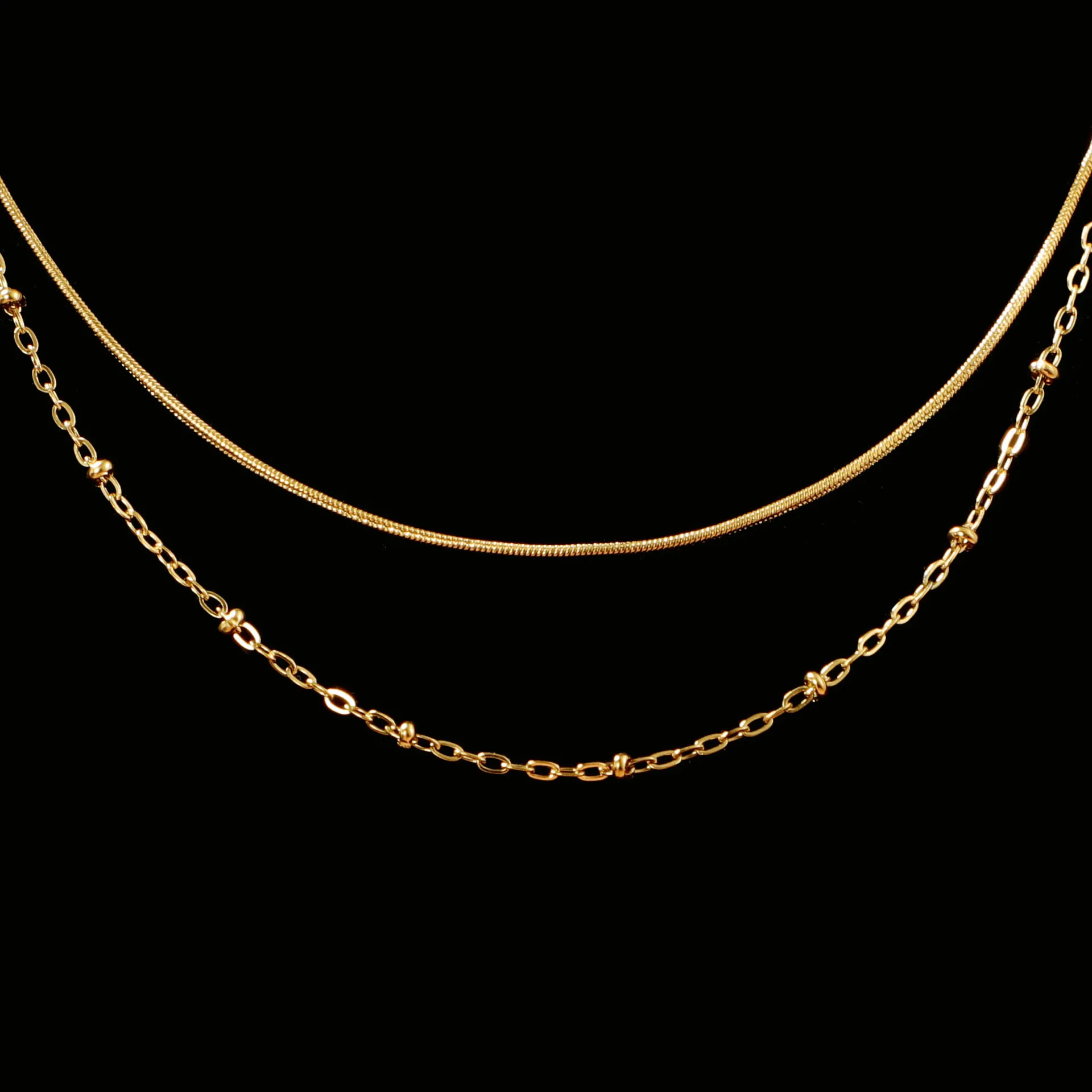 304 Stainless Steel Chain 45cm Long Chain Necklace