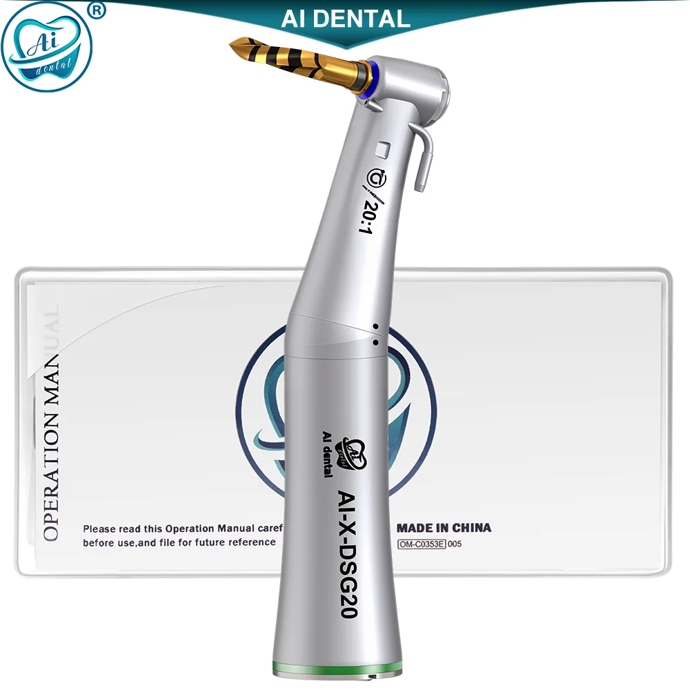 

20:1 dental implant handpiece oral surgery tools detachable head contra angle hand piece Non-fiber optic X-DSG20