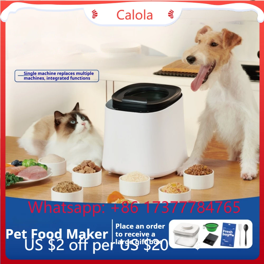 Mini Smart Pet Food Processor Multifunctional Main Meal Treat Maker for Dog Cat Fresh Wet Dry Food