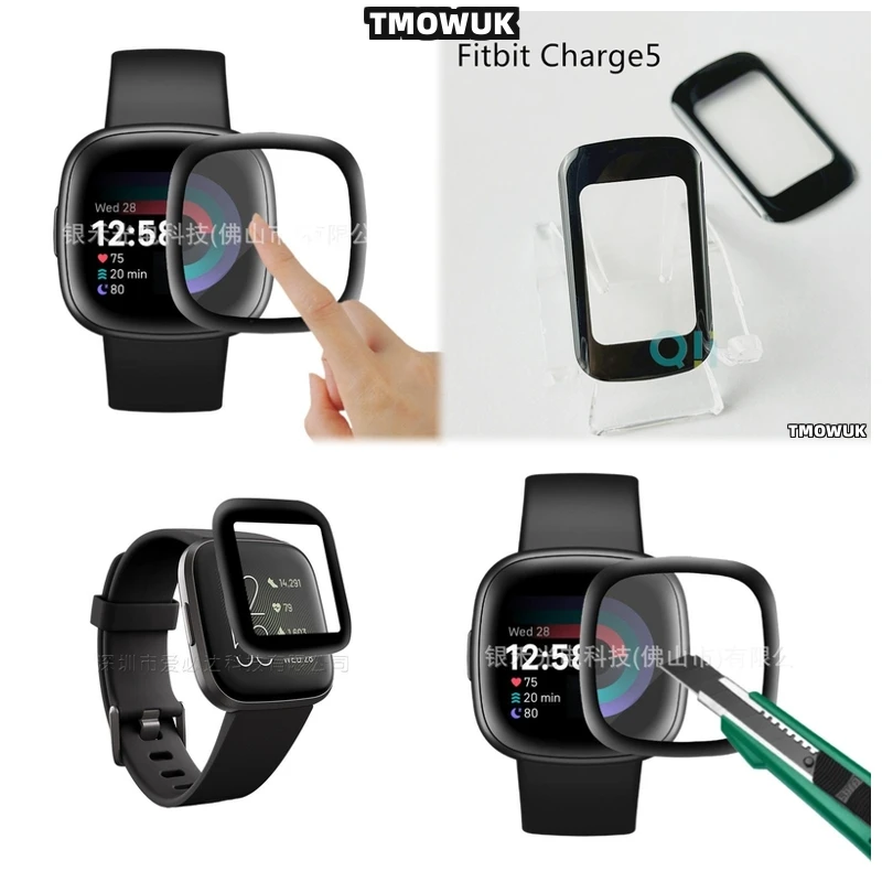 

For Fitbit Sense 2 Versa3 2 4 Inspire 3 Charge 6 5 3D Curved Screen Protective Film Soft Flexible Full Cover