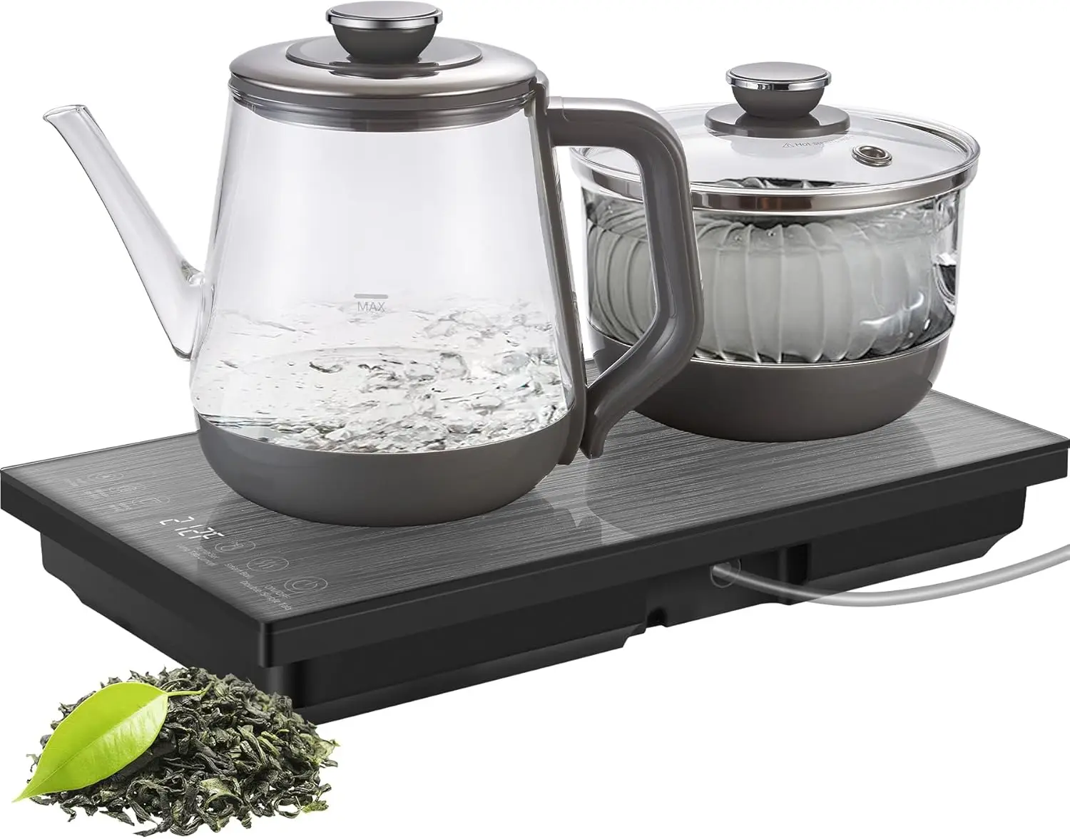 Electric Tea Tray 1100 Watts, Smart Water Kettle with Cup Boil,Electric Water Kettle with Auto Water Refill