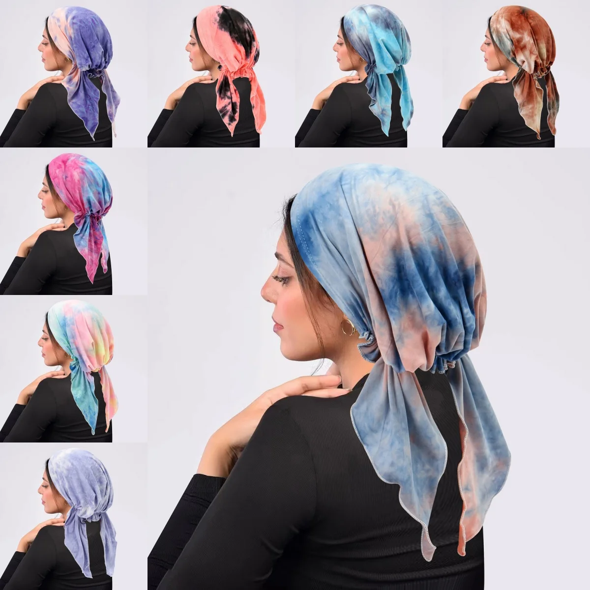 

Новый принт, мусульманский женский хиджаб, мягкий тюрбан, шляпа, шарф, химиотерапия, шапочки, шапки, бандана, платок, повязка на голову, аксессуары для волос от рака