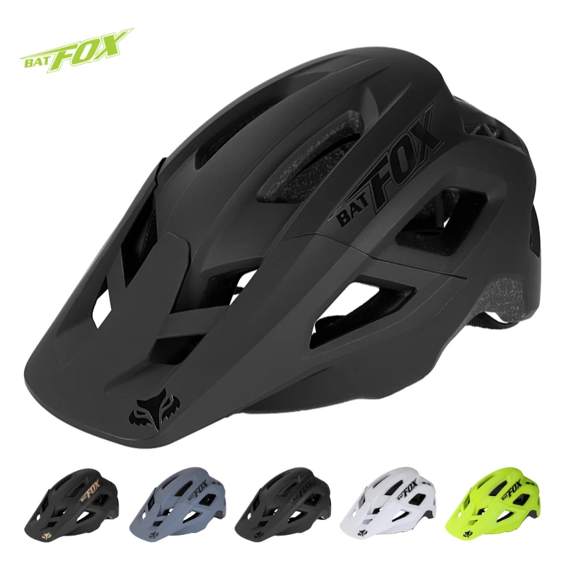 

BAT FOX Bicycle Helmet New Integrally-molded Road Mountain Bike Helmet Ultralight Racing Riding Cycling Helmet Bike Accessories