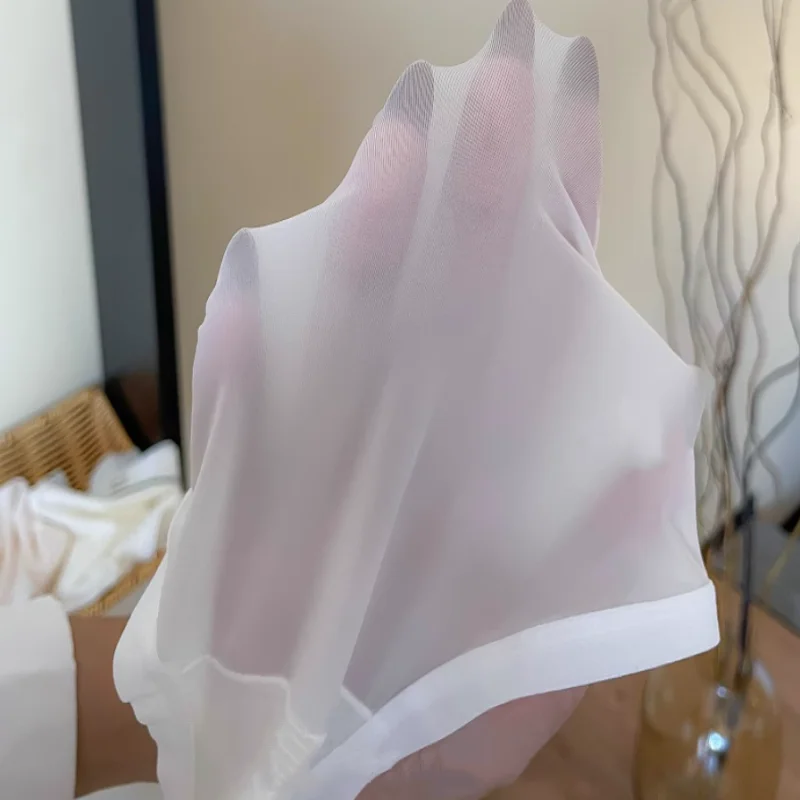 سراويل داخلية شفافة مثيرة للرجال رفيعة للغاية من الحرير الجليدي سراويل مريحة للتنفس منتصف الخصر سراويل سفلية سيسي FKK هدية للحفلات BF