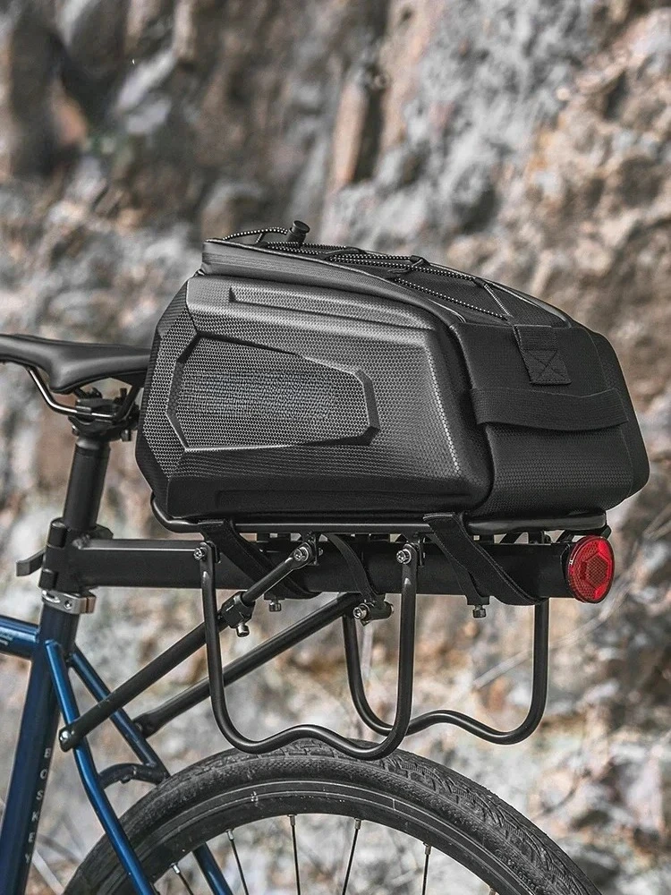 Bicycle  Rear Rack Bag Saddle Bag Mountain Highway Tail Carry Bag Hard Case Cycling Fixture