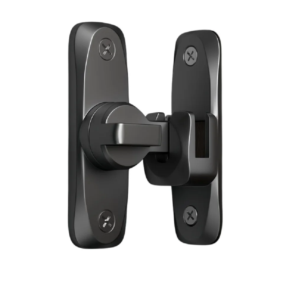 90 Degree Zinc Alloy Rotating Door Latch, Anti-Theft Flip Sliding Gate Lock, Security Cabinet Bolt Hardware