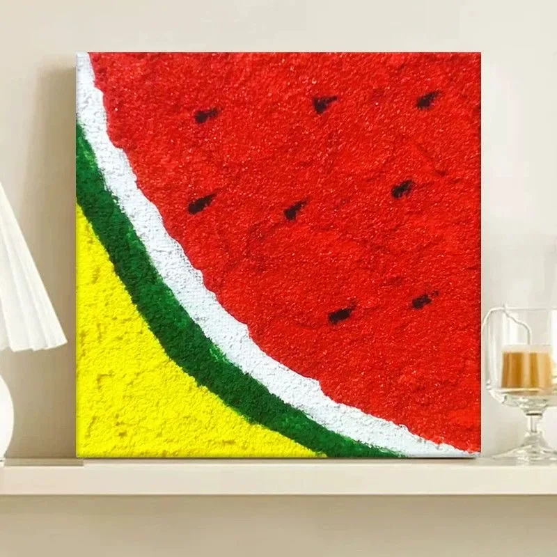 

H-0013 Realistic avocado painting.