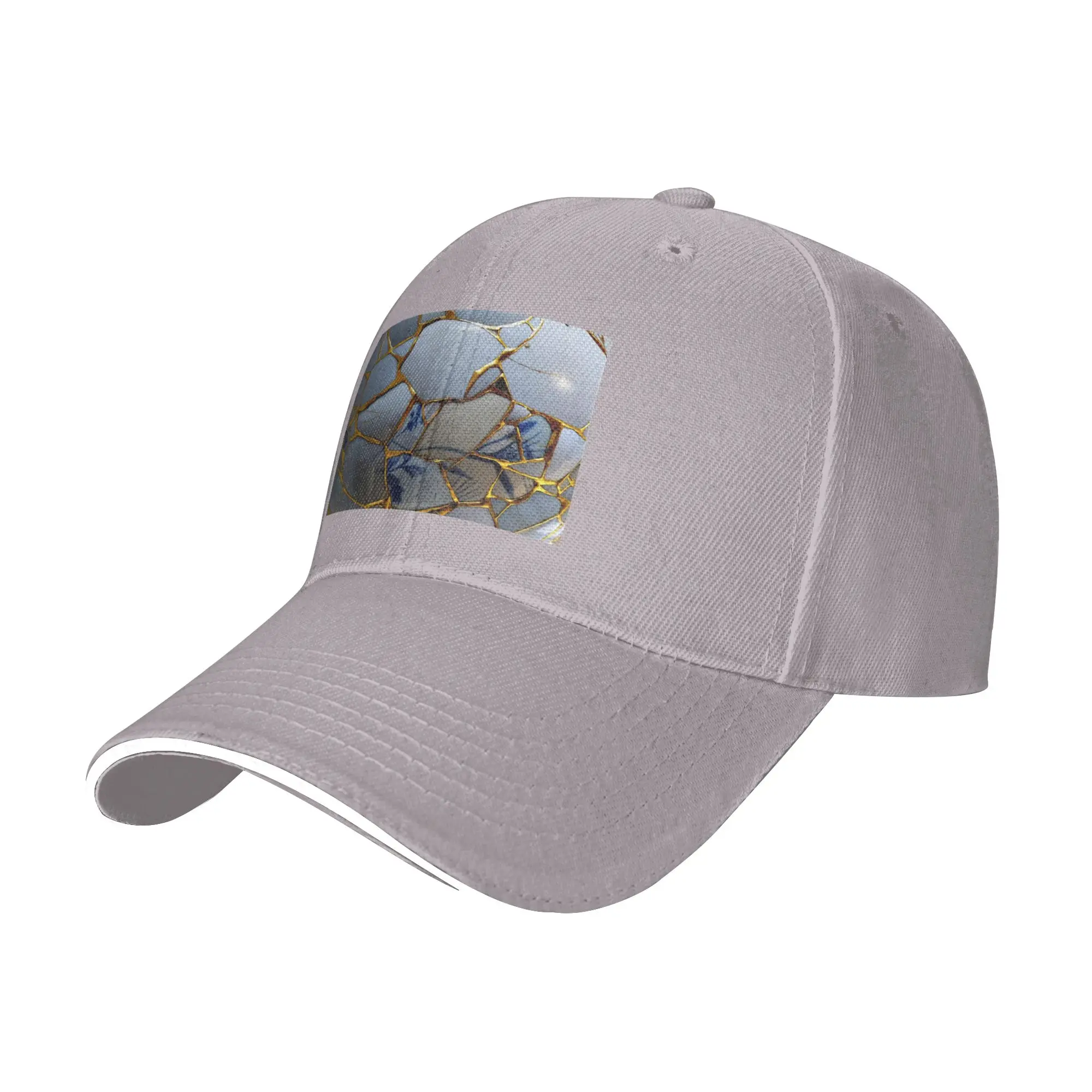 Kintsugi Cap Fashion Casual Baseball Caps Adjustable Hat Hip Hop Summer Unisex Baseball Hats Customizable Polychromatic