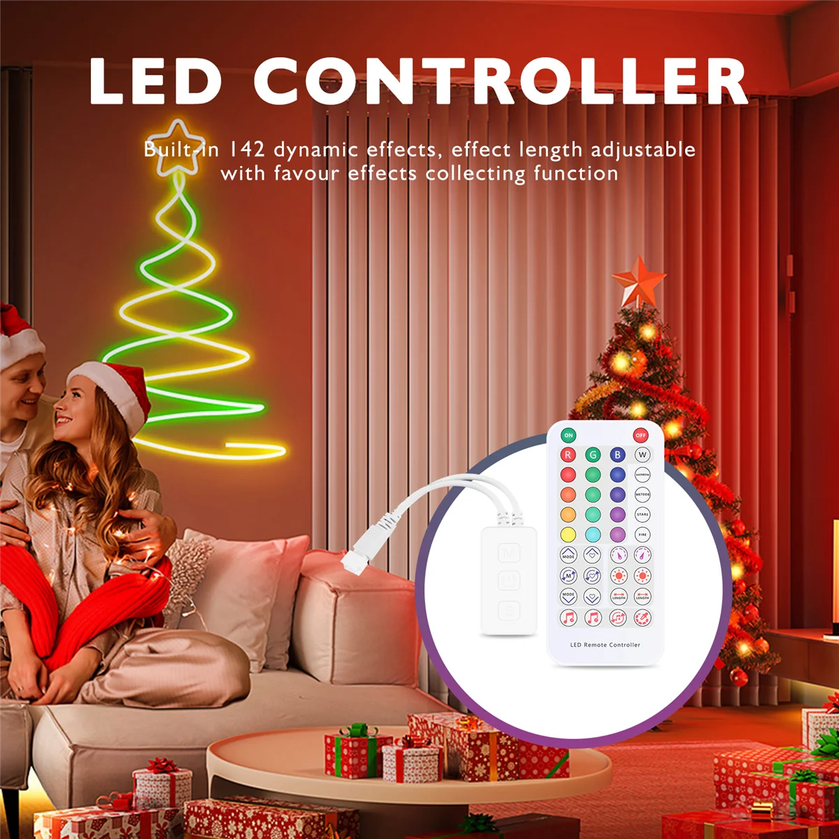 Controlador inteligente RGB de música inteligente Bluetooth SP611E para WS2812B SK6812 WS2811 tira de cinta LED RGB direccionable