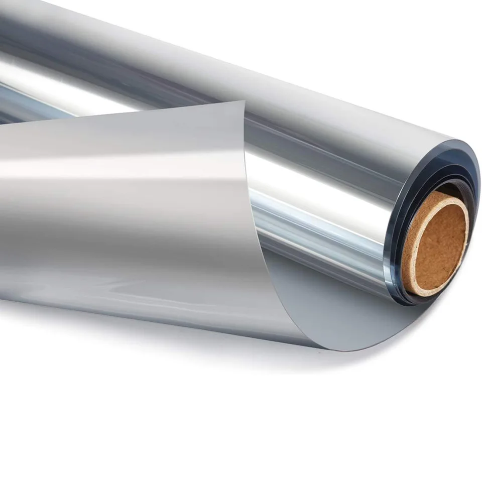 Silver One Way Mirror Privacy Window Film Roll