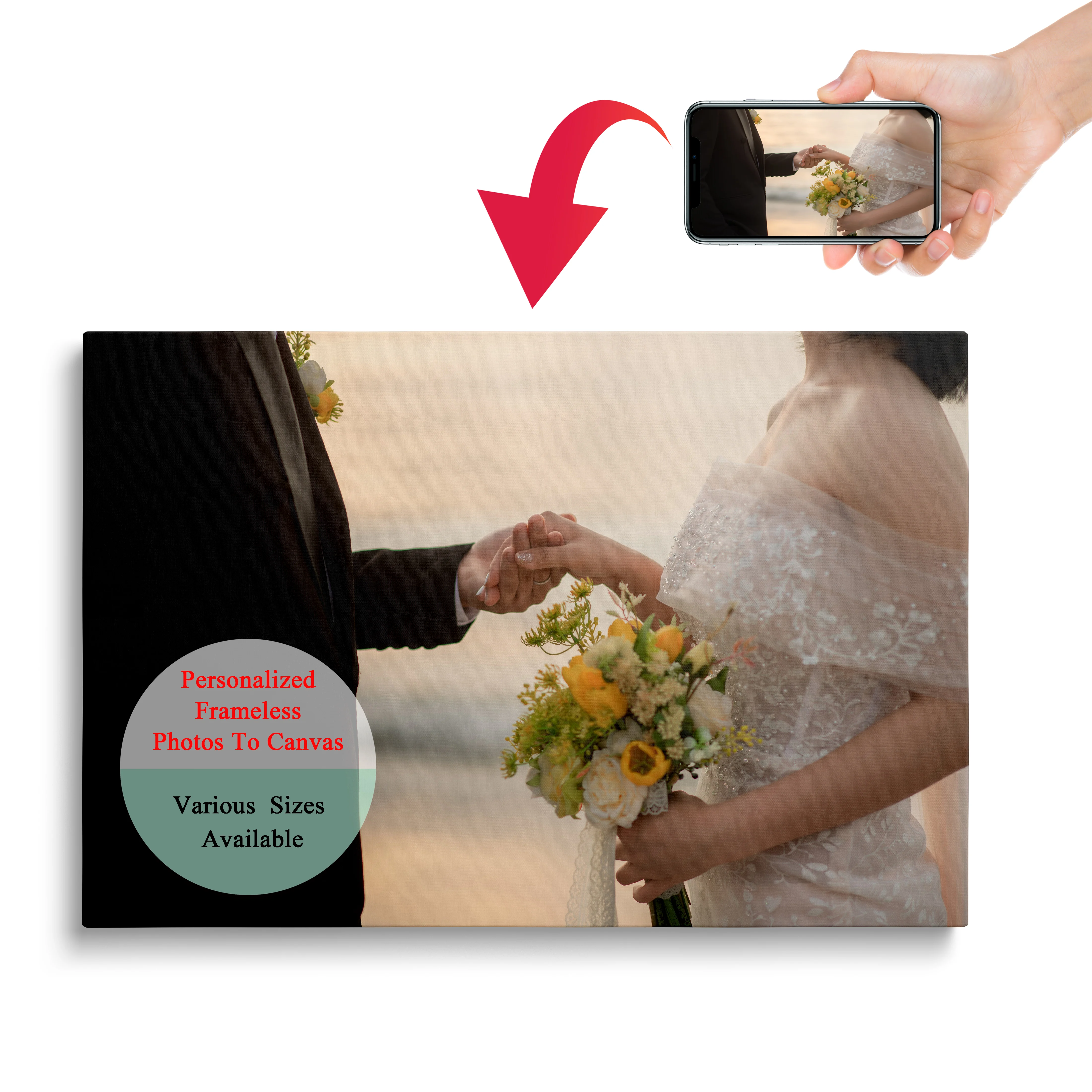 

Custom Poster Print Canvas Painting Personalized Wall Art Seascape Landscape Home Decor Photo Wedding Gift for Family Friends